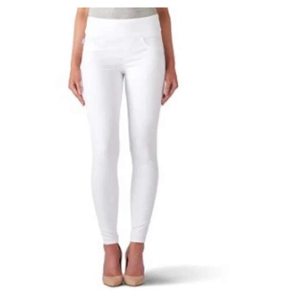 Women's Rock & Republic® Fever Denim Rx™ Pull-On Jean Leggings WHITE 14 - Picture 1 of 1